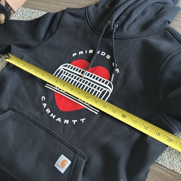 FRIENDS OF CARHARTT GRAPHIC SWEATSHIRT WOMENS SMALL (4-6) NWT BLACK - Picture 8 of 8